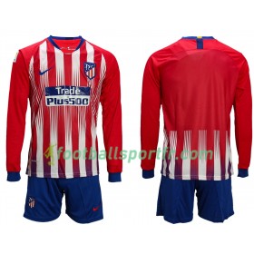 Tenue Atlético Madrid Enfant Domicile 2018-2019 Maillot de Foot ML